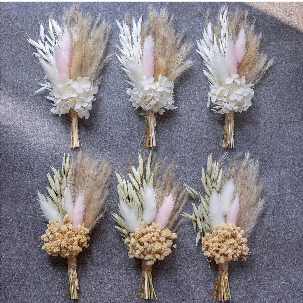 Boho Dried Flower Bouquet Set
